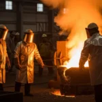 کوره صنعتی در حال ذوب فلز مذاب - کاربرد کوره صنعتی در صنعت فولادسازی